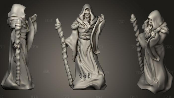 Wizard 3d stl for CNC